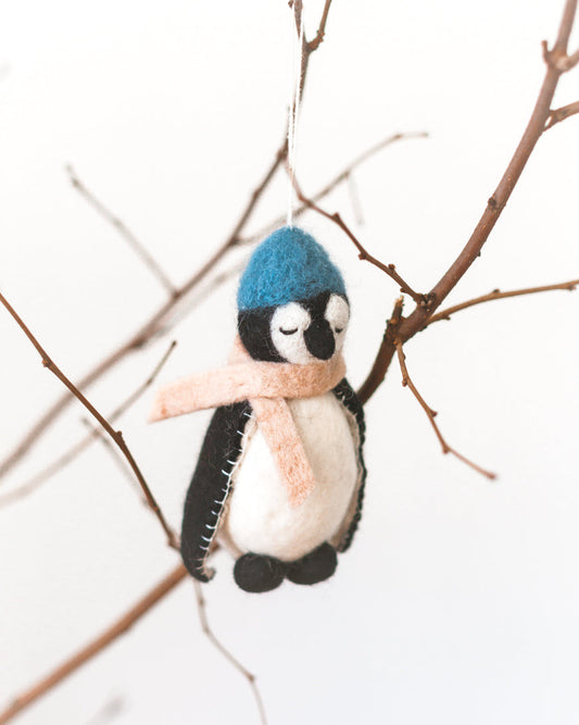Penguin Felt Ornament